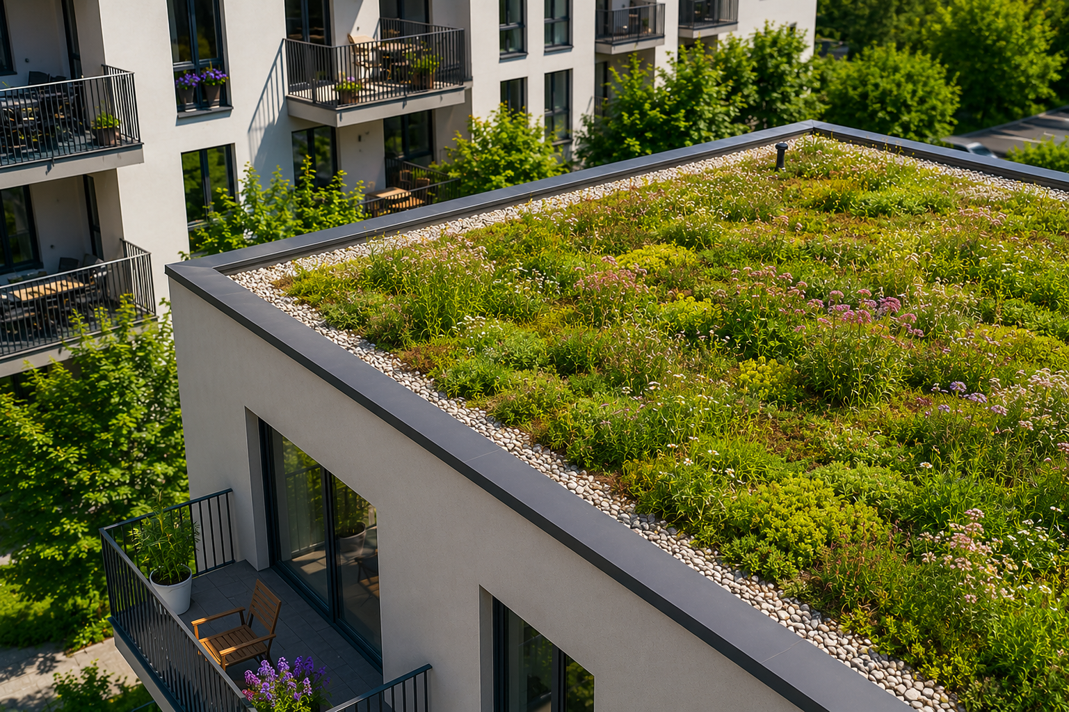 How Green Roofs and Smart Water Management Support Sustainable Urban Living